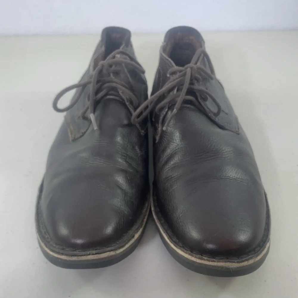 Kenneth Cole‎ Reaction Desert Sun Boots Mens 9.5M Brown Good Leather Chukka